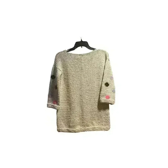 NWT ANTHROPOLOGIE Oversized VERO ALFIE LAVOISIER SWEATER Beige Neutral size XS - Picture 3 of 10